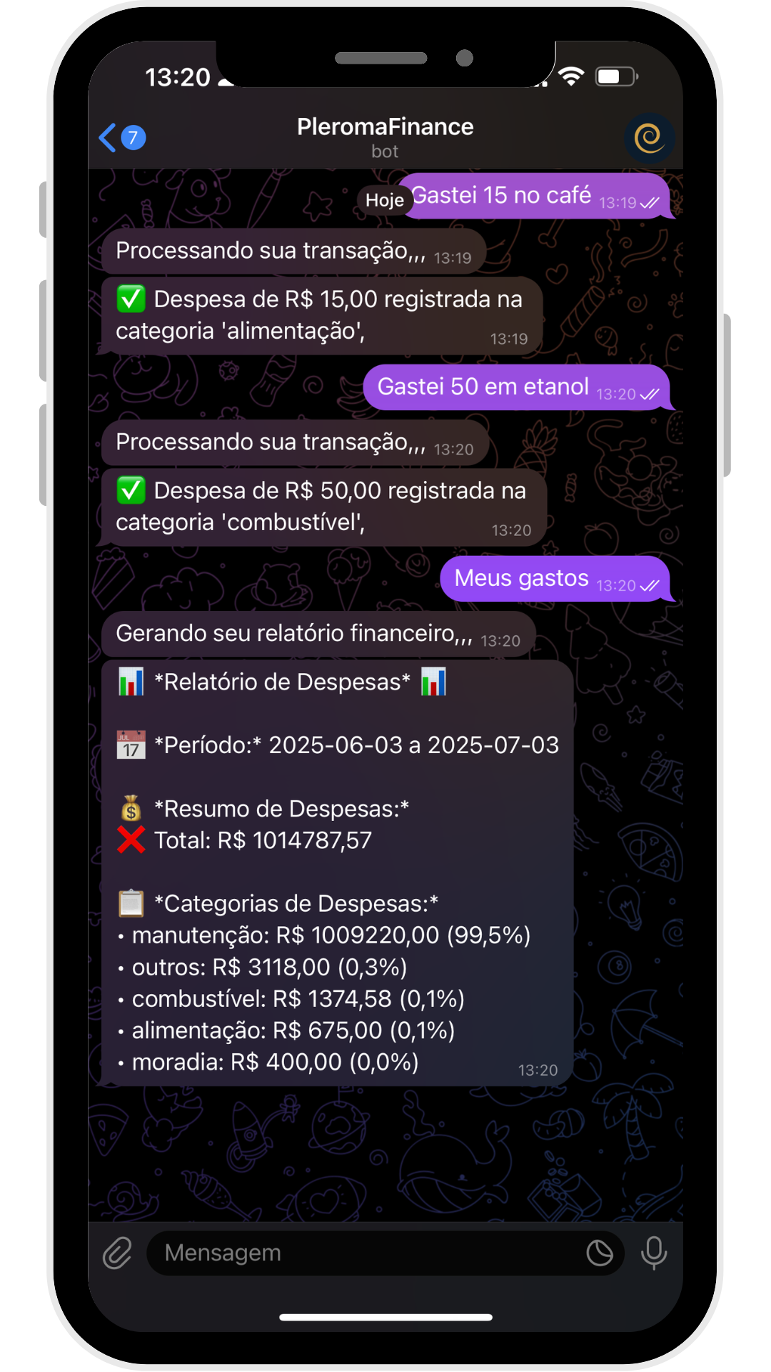 Gestão de Gastos com IA